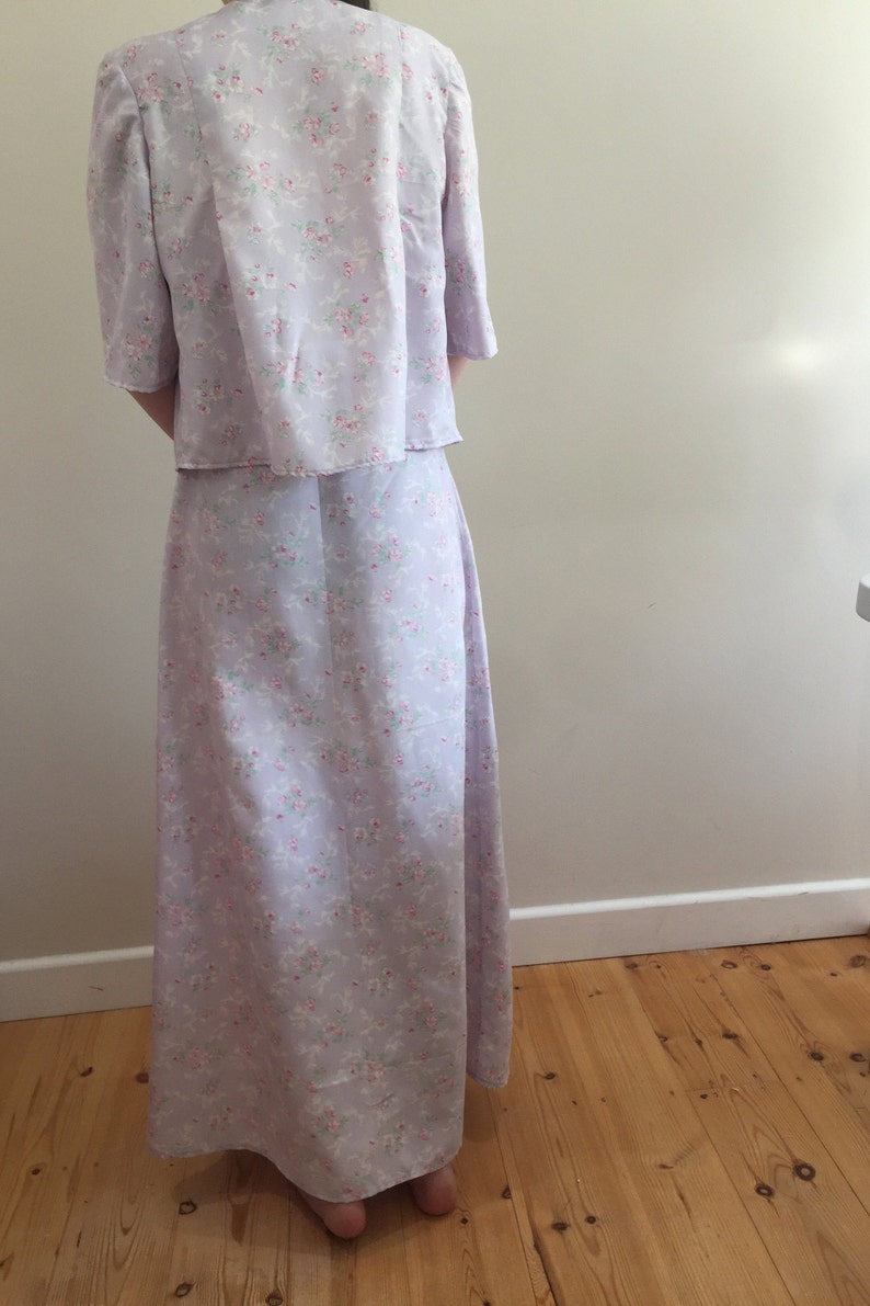 Original 1940s Night Dress and Bed Jacket XS handmade image 3