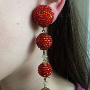 Original 1990s drop earrings image 2