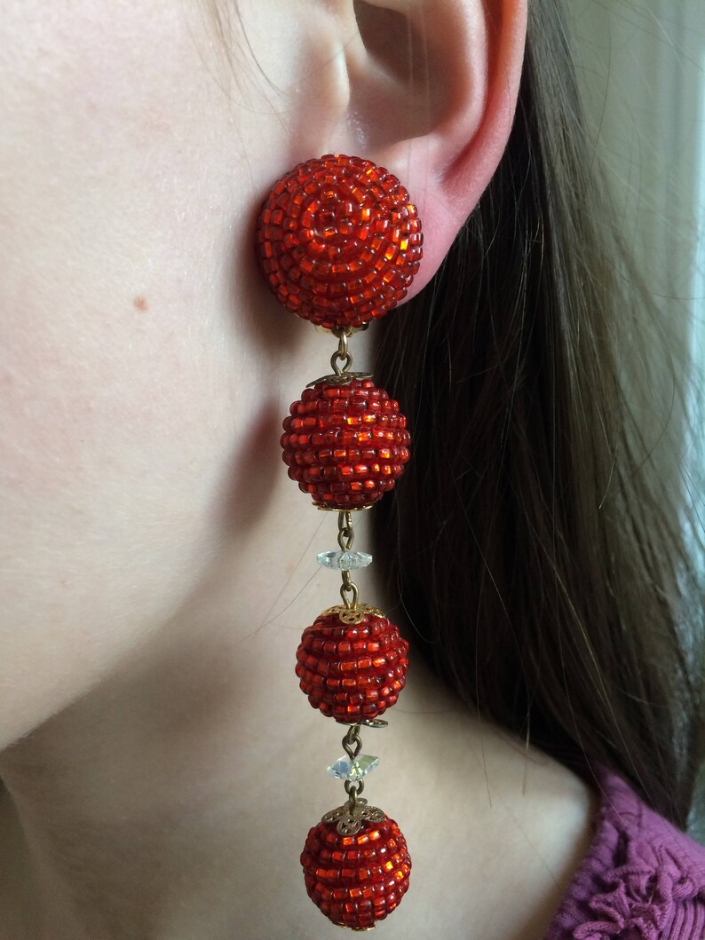 Original 1990s drop earrings image 2