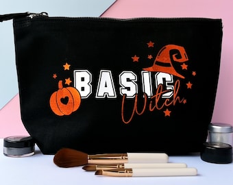 Witchy Bag the perfect place to store your Witch Cosmetics - available in black or natural and can be used as a cosmetic bag or  make up bag