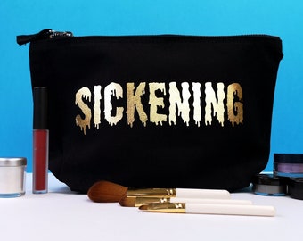 Drag Queen Canvas Makeup Bag - Sickening in Gold Foil