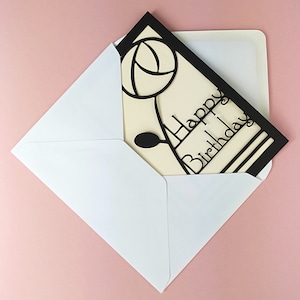 Art Deco Birthday Card in the style of Rennie Mackintosh Choose your own colours image 6