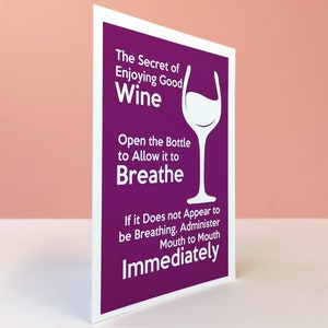 Wine Cards, Funny Birthday Cards, Best Friend Birthday Card image 3