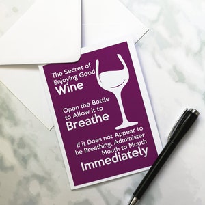 Wine Cards, Funny Birthday Cards, Best Friend Birthday Card image 6