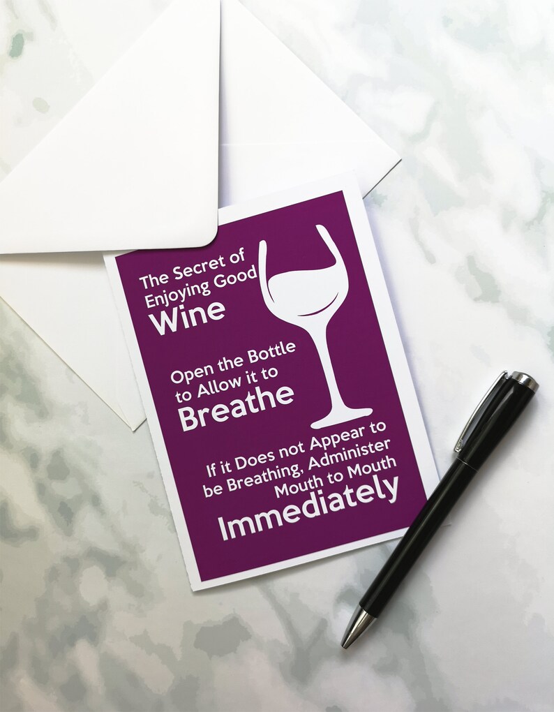 Wine Cards, Funny Birthday Cards, Best Friend Birthday Card image 6