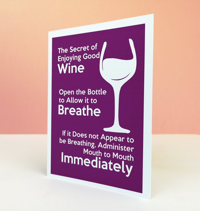 Wine Cards, Funny Birthday Cards, Best Friend Birthday Card image 5