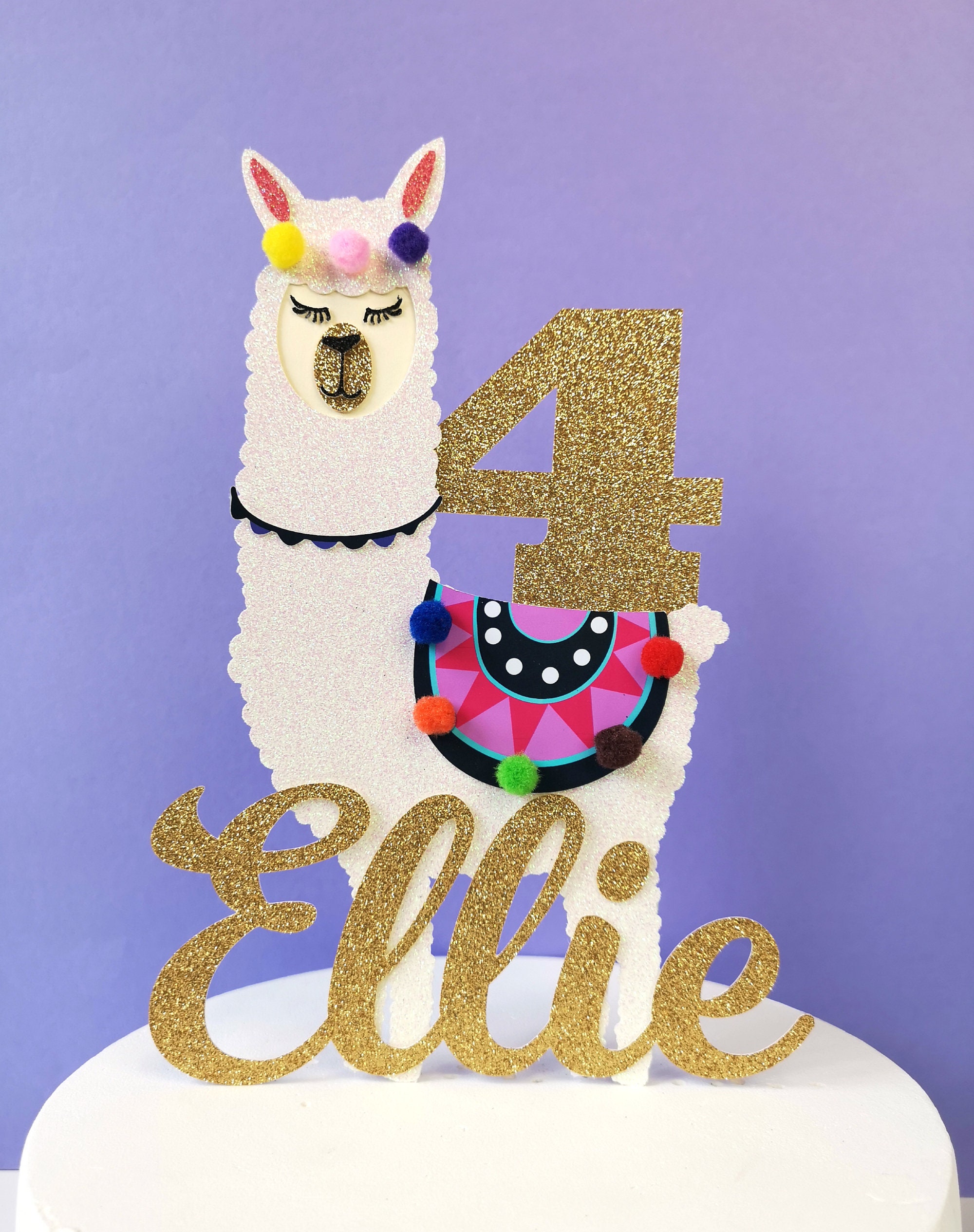 Llama Cake Topper Llama Party Llama Decor Animal Cake - Etsy