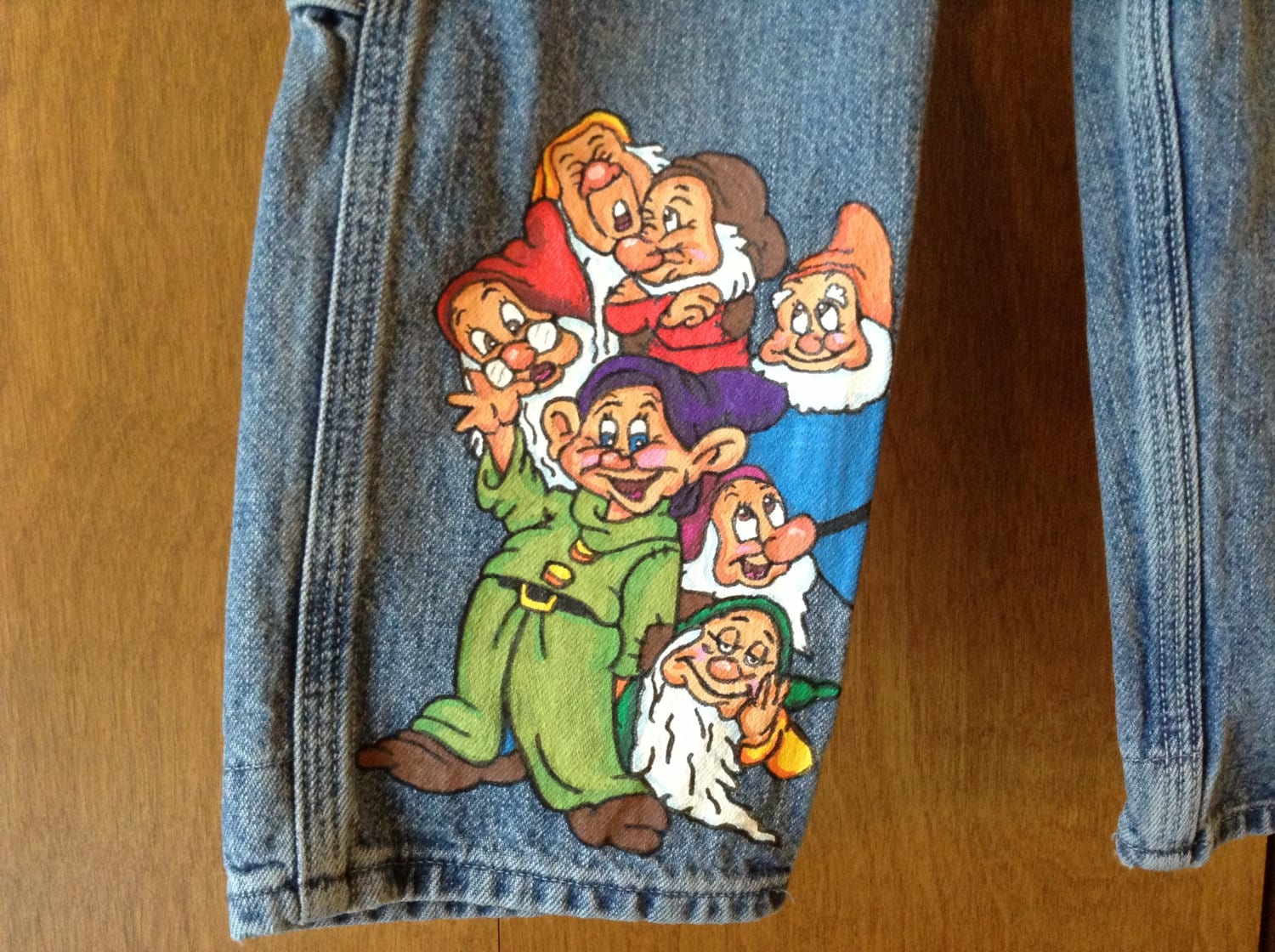 Hand Painted Children's Jeans Etsy