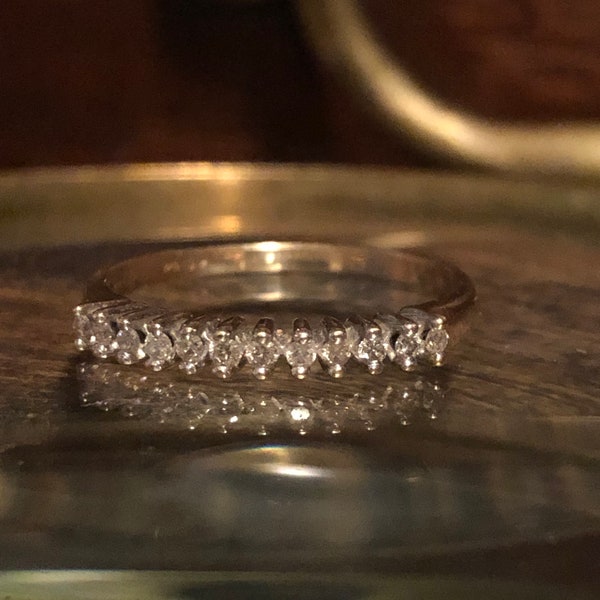 9ct Vintage Gold Diamond Eternity Ring, 0.15ct,  with Free Postage