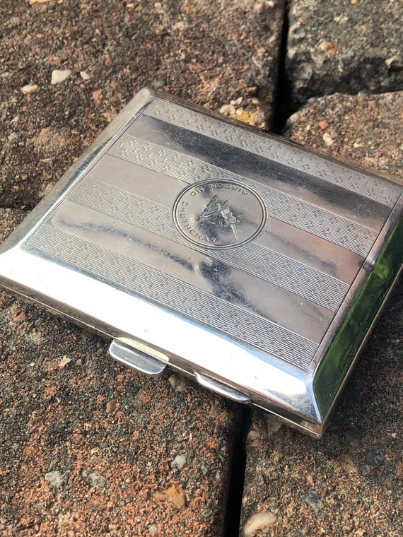 Antique Solid Silver Cigarette Case/Business Card… - image 5