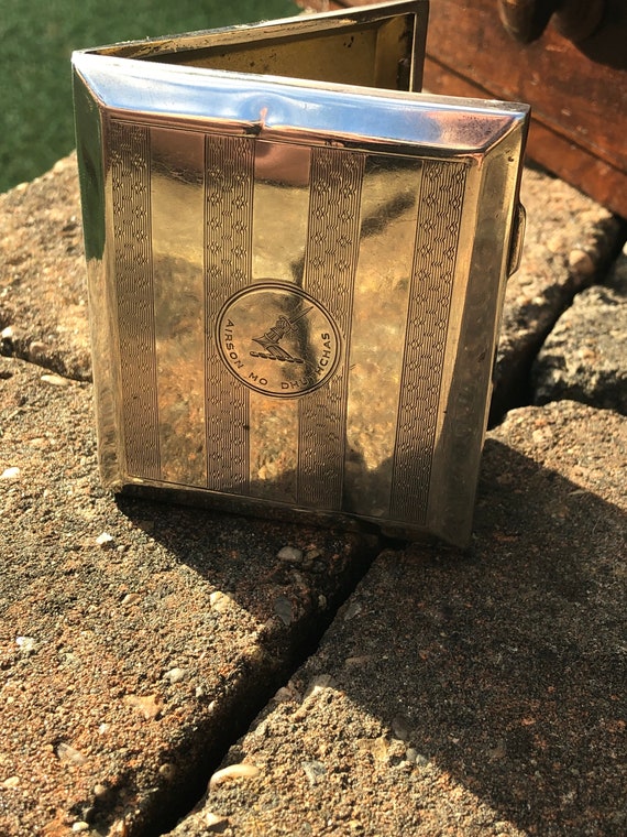 Antique Solid Silver Cigarette Case/Business Card… - image 3