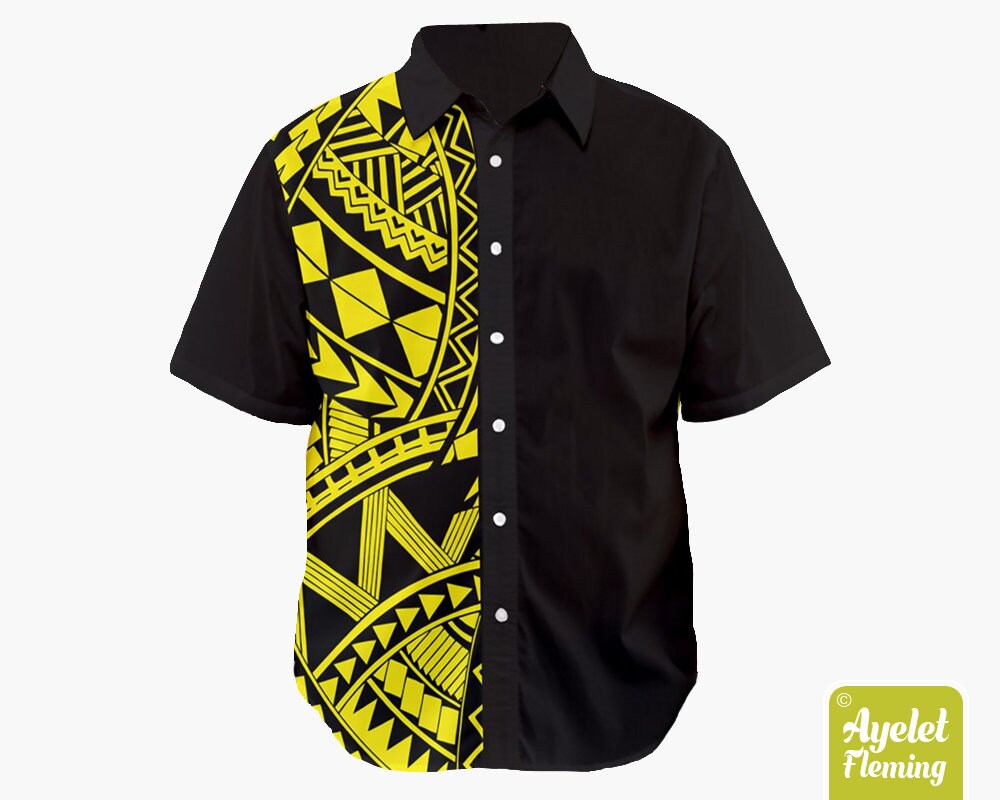 Polynesian Shirt Samoan Shirt Hawaiian 