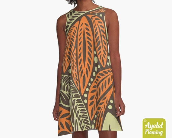 brown hawaiian dress 60s 70s Hawaiian Maxi Dress, Brown White Tiki Batik Lounge Dress, Pennys Hawaii Barkcloth Dress, Puff Sleeve Luau Resort Dress, XS Dress