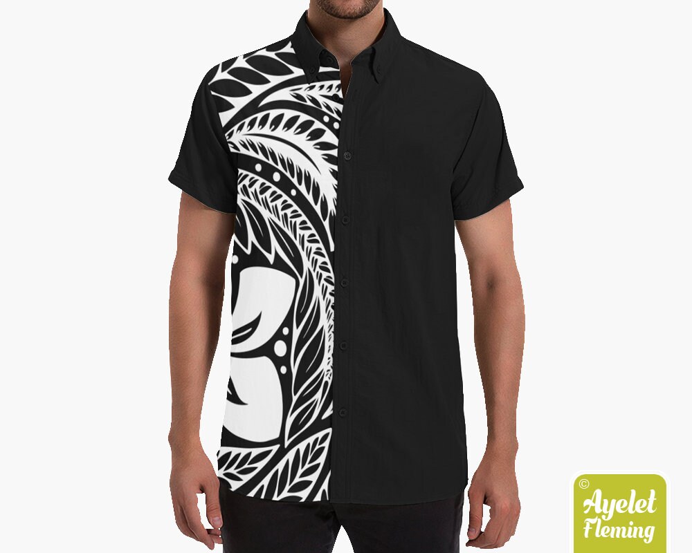 Polynesian Shirt Samoan Shirt Hawaiian 