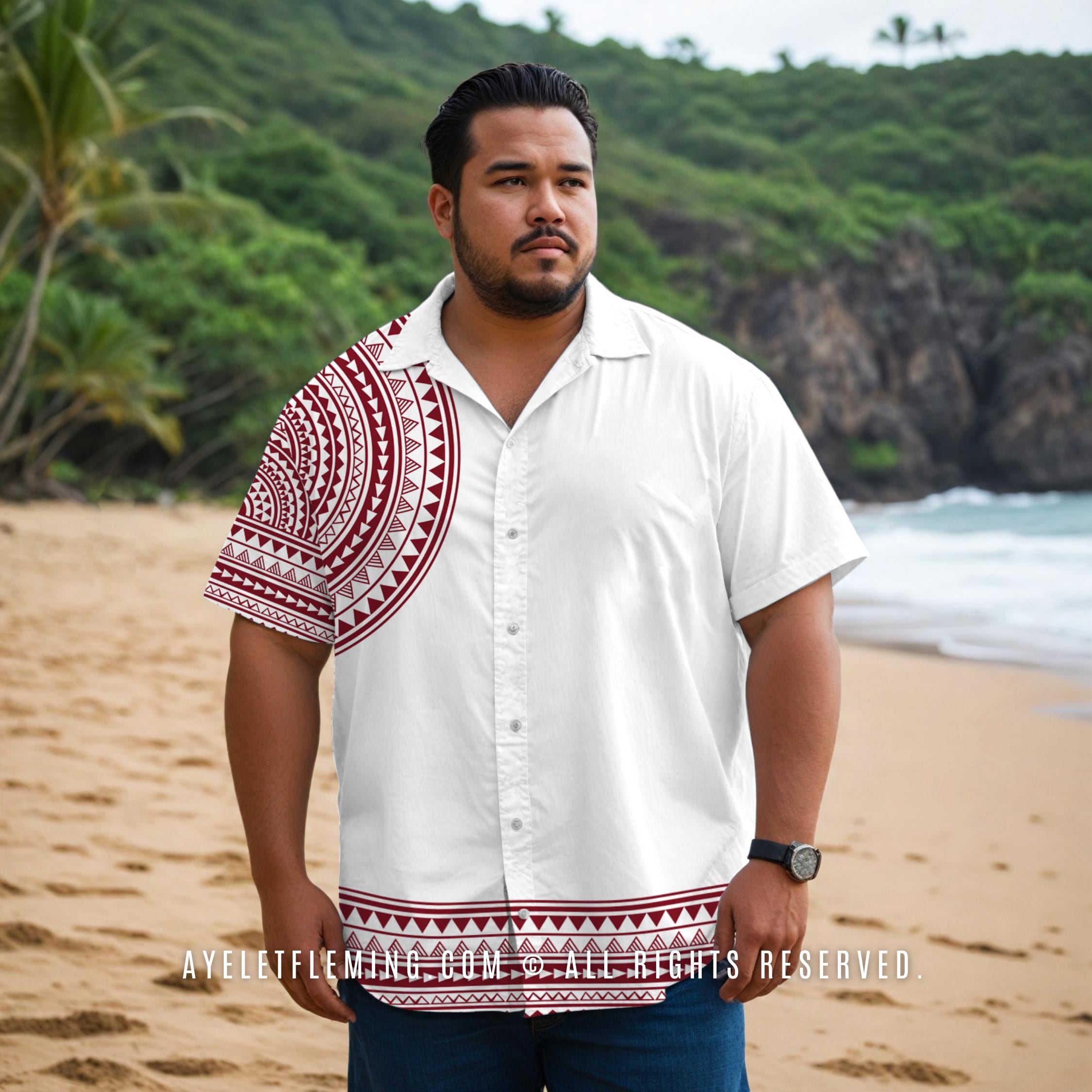 corrupt cosmo dress in burgundy reviews Samoan Tribal Men's Short Sleeve Button Down Bowling Shirt, White Burgundy Pacific Island Polynesian Wedding And Graduation Outfit