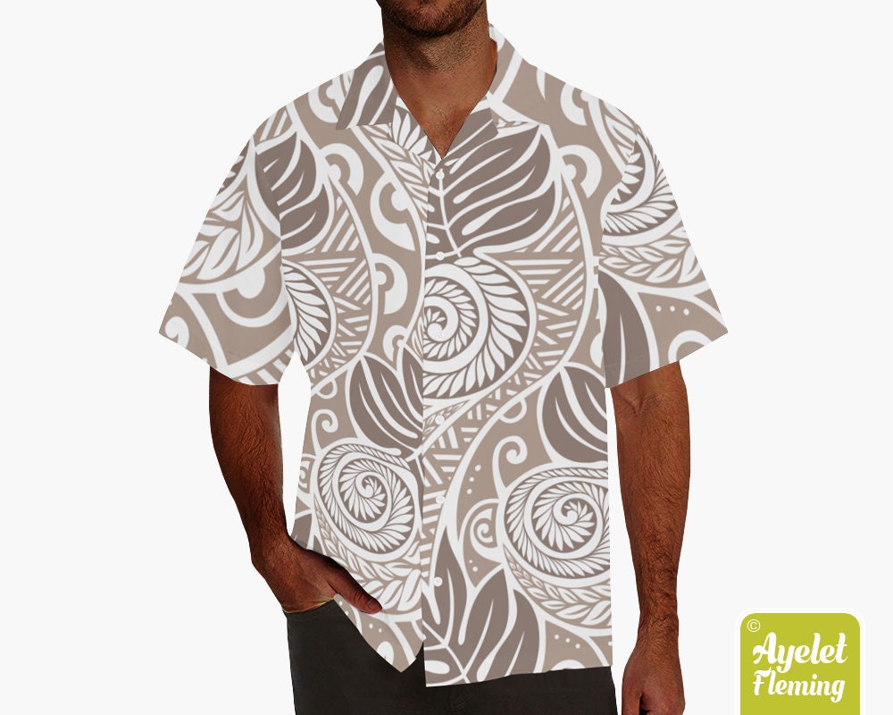 thumbnail image 2 of Favant Hawaiian Shirts For Men - Lightweight Quick-Dry Beach Shirts With Coconut Buttons 2 of 11