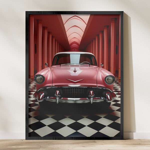 Cadillac Wall Art - Cadillac Print - Printable Wall Art - Digital Download - High Quality 300dpi - JPEG file - Unique Artwork