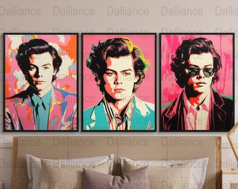Harry Styles Fan Art - Printable Wall Art - Harry Styles Poster - Digital Download - High Quality 300dpi - JPEG file - Unique Artwork