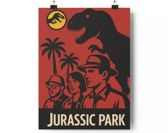 Jurassic Park Movie Poster: Spielberg Film Art Print - Etsy