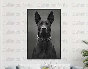Doberman Poster - Doberman Print - Doberman Wall Art - Dog Photo - Digital Download - High Quality 300dpi - JPEG file - Unique Artwork