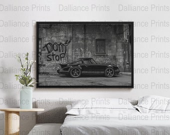 Porsche Poster - Porsche Print - Porsche Wall Art - Don't Stop Photo - Digital Download - High Quality 300dpi - JPEG file - Unique Artwork