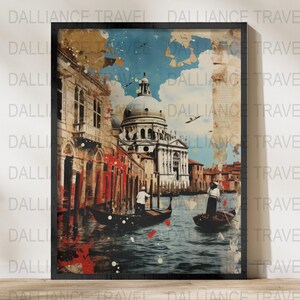 Stampa Venezia - Poster Venezia - Arte murale Italia - Stampa Italia - Poster Europa - Arte Europa - Decorazione murale - Stampa di viaggio - Poster di viaggio