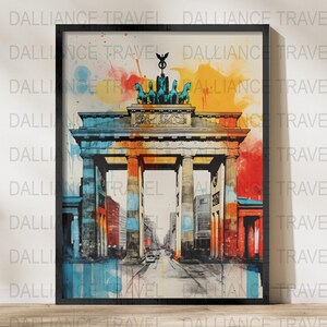Berlin Print - Berlin Poster - Berlin Wall Art - Germany Poster - German Art - Wall Decor - Travel Print - Travel Poster