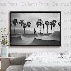 Skate Park Poster - Skater Print - Skateboard Wall Art - Skate Photo - Digital Download - High Quality 300dpi - JPEG file - Unique Artwork