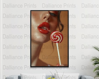 Lollipop Poster - Lollipop Print - Lollipop Wall Art - Lollipop Photo - Digital Download - High Quality 300dpi - JPEG file - Unique Artwork