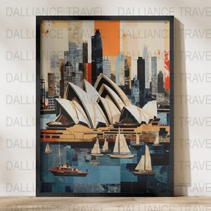 Sydney Print - Sydney Poster - Sydney Wall Art - Australia Print - Australia Poster - - Wall Decor - Travel Print - Travel Poster