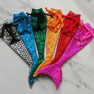1 Doll mermaid tail set, choose from 6 colors, for 12&quot; fashion dolls, 1:6 scale, handmade, doll costume, party favor, gift for girls,