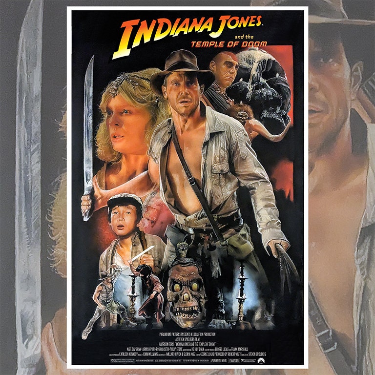 Indiana Jones and Temple of Doom - Movie Poster - US Version #2