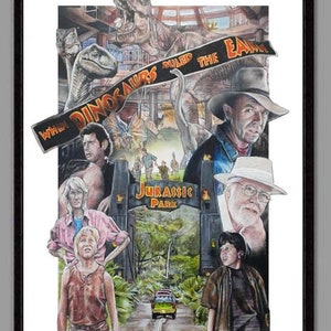 Jurassic Park - Digital Print of original art A3