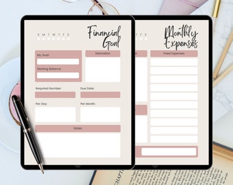 Savings CHALLENGE Planner, Money Saving Challenge, Savings Tracker Printables, Savings Tracker Bundle, Money Saving Challenge Printable