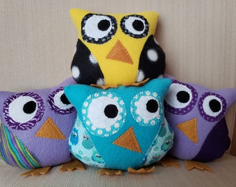 Whimsical Stuffed Owl