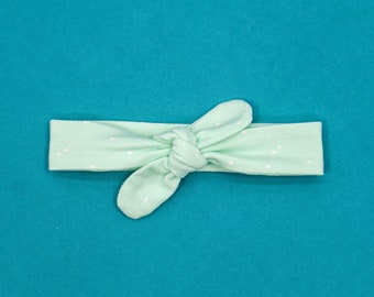 Mint Dot, diadema anudada para bebés