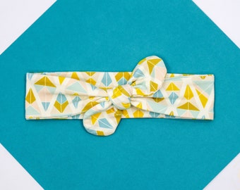 Diamante pastel, diadema anudada para adultos