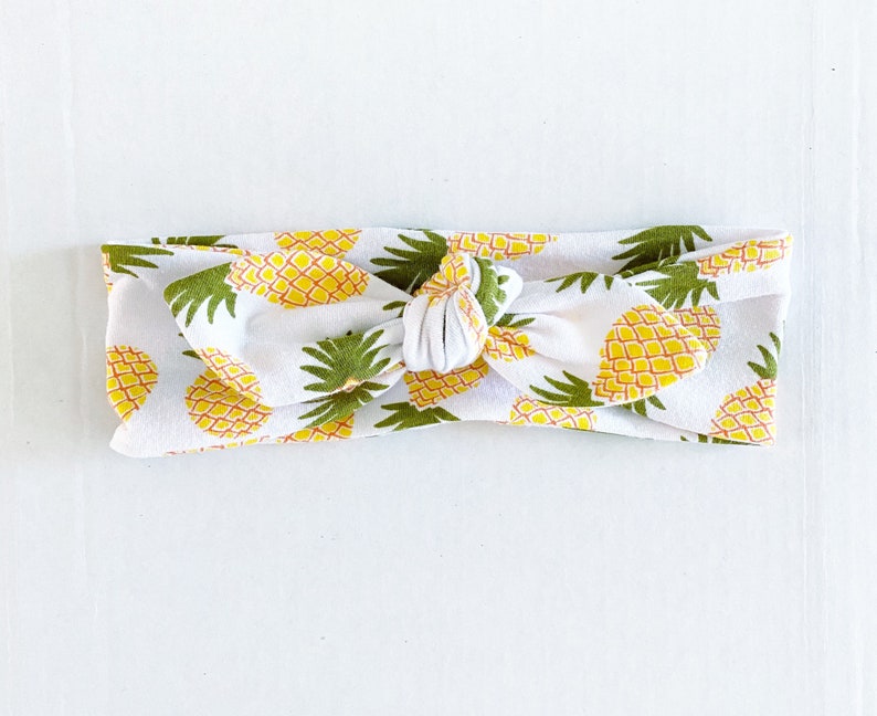 Adult Headband Headband Toddler Headband Knot Headband Pineapple Top Knot Headband Tie Headband Baby Headband
