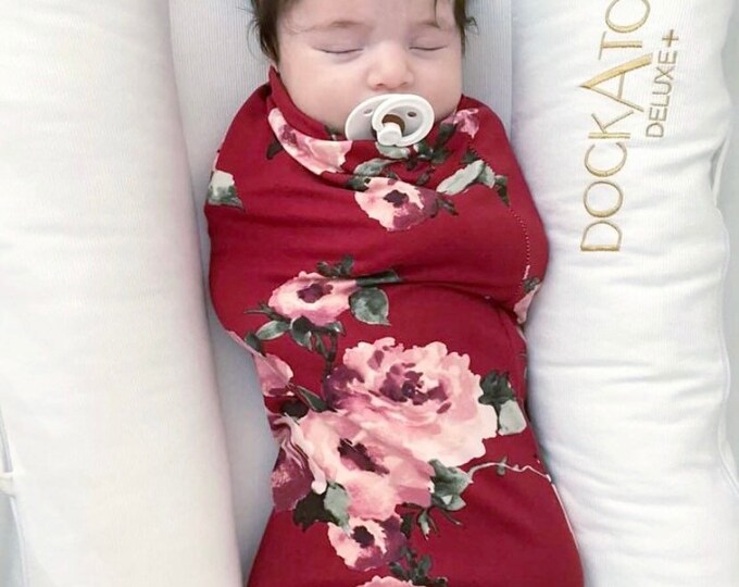 Maroon, Fall , Swaddle Sack, Swaddle, Cocoon, Sleep Sack, Swaddle, Newborn, Headband, Top Knot