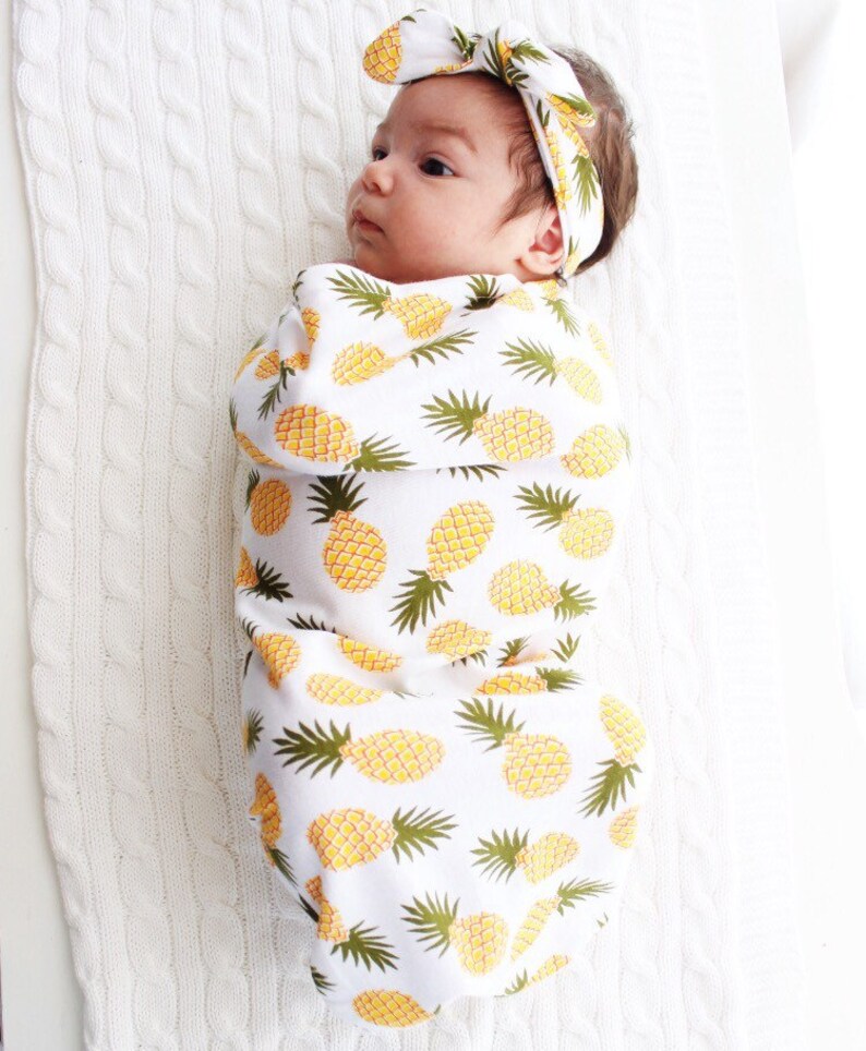 Pineapple Swaddle Sack Swaddle Cocoon Sleep Sack Swaddle Etsy