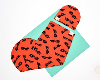 Shady Vibes, Original Cocoon Swaddle Sack + Beanie Hat Set