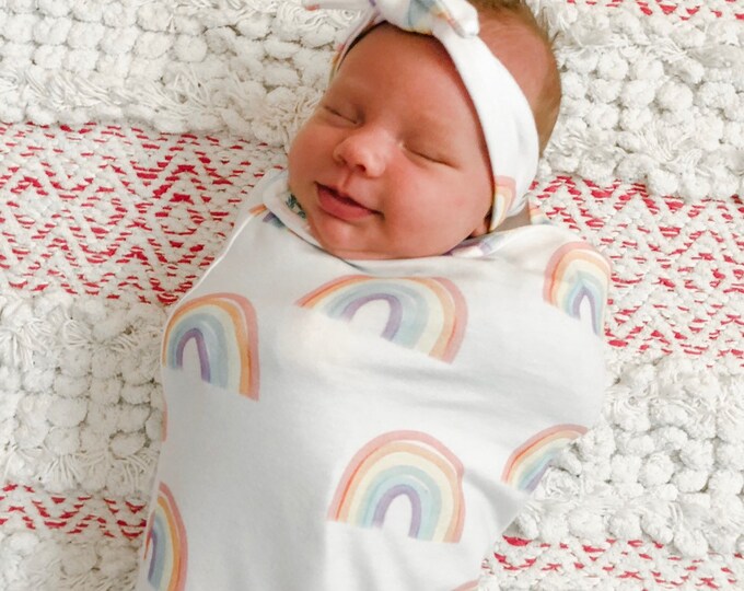 Rainbow Baby Swaddle Sack Swaddle Cocoon Sleep Sack Etsy