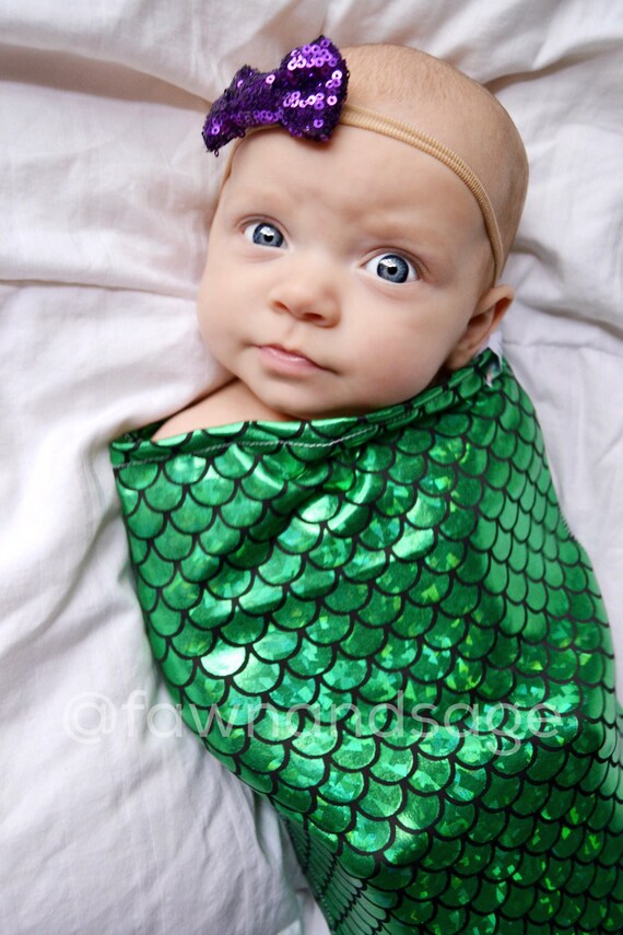baby mermaid swaddle