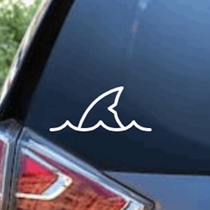 Shark Fin Vinyl Sticker Car/Tumbler/Laptop Decal