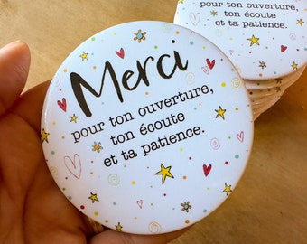 Cute magnets, with heart, stars and flowers, 3 inches in diameter, for the office, idea for a gift for an educator