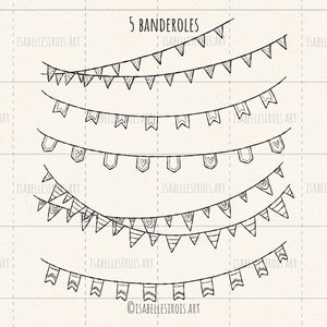 Banderoles dessinées à la main à télécharger svg, fanions format jpg, doodle de banderoles pdf, fanions png, eps, dxf, clipart