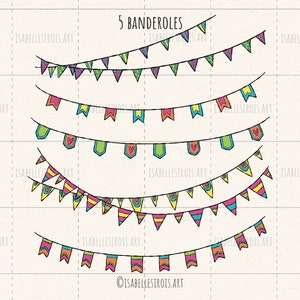 Banderoles couleur dessinées à la main à télécharger svg, fanions format jpg, doodle de banderoles pdf, fanions png, eps, dxf, clipart