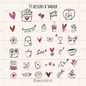 Dessins sur le thème de l'amour à télécharger Svg, coeurs dessinés à la main png, pdf, png, jpg,eps, style croquis pour projets diy