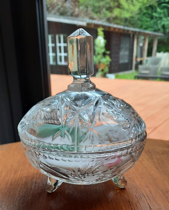 豪華なクリスタルボンボニエール - ヴィンテージ - 大豆ワックスと