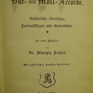 Dur-und Moll-Accorde Berlin 1894 Bild 2